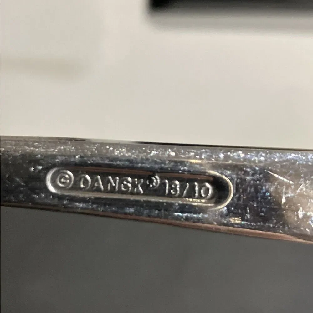 Dansk MERIDIAN Glossy Stainless Large Solid Cold Meat Fork 18/10